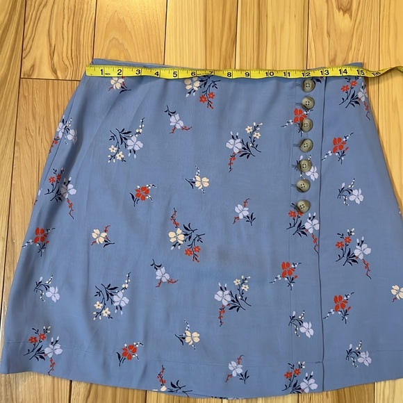 Madewell Blue Floral A-Line Skirt - Picture 2 of 6